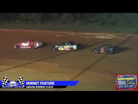 Hornet Feature - Carolina Speedway 5/19/23 - dirt track racing video image