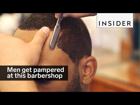 Men get fully pampered at this NYC barbershop - UCHJuQZuzapBh-CuhRYxIZrg