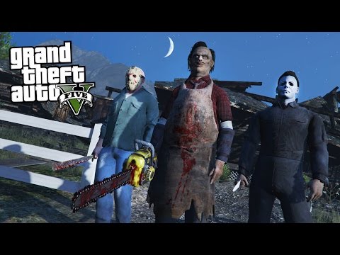 GTA 5 MODS HALLOWEEN SPECIAL w/ JASON, LEATHERFACE & MICHAEL MYERS!! (GTA 5 Mods) - UC2wKfjlioOCLP4xQMOWNcgg