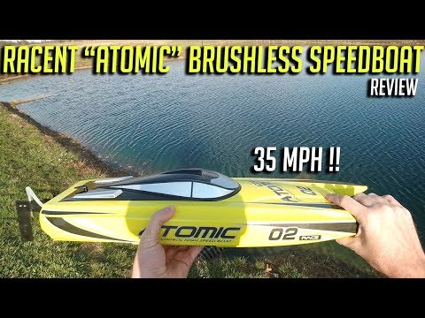 Racent V792-4 "Atomic" Brushless Speedboat Review w/ aerial Autel footage - UC-fU_-yuEwnVY7F-mVAfO6w