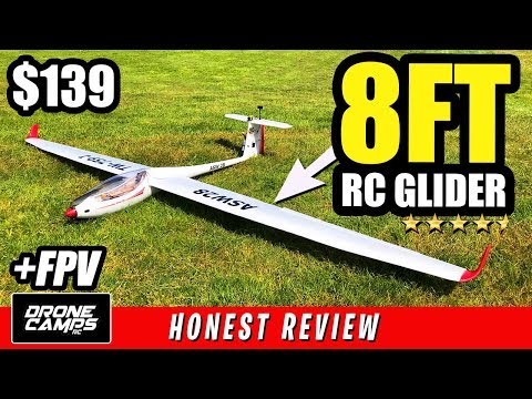 8FT RC GLIDER! - Volantex ASW28 V2 - Full Review, Flights, and FPV Setup - UCwojJxGQ0SNeVV09mKlnonA