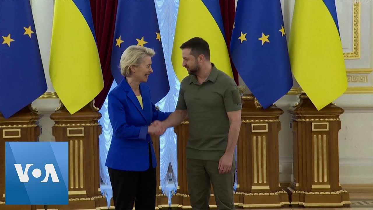 EU Chief Awarded by Ukraine’s Zelenskyy Upon Kyiv Arrival