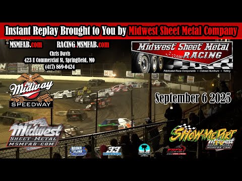 🏎 📺 INSTANT REPLAY TIME! 🔥 from the Lebanon Midway Speedway 09/06/2025 - dirt track racing video image