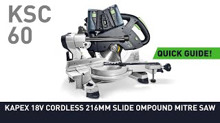 Festool akumiiusaag KAPEX KSC 60 EB-Basic Mt Edt - ilma aku ja laadijata