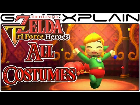 Zelda: Tri Force Heroes - All Costumes - UCfAPTv1LgeEWevG8X_6PUOQ