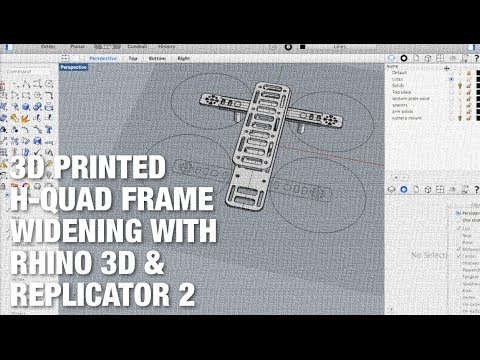 3D Printed FPV H-Quad Frame Widening Using Rhino 3D and Printed on MakerBot Replicator 2 - UC_LDtFt-RADAdI8zIW_ecbg