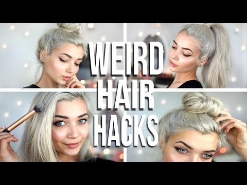 10 WEIRD HAIR HACKS EVERYONE SHOULD KNOW - UCBKFH7bU2ebvO68FtuGjyyw