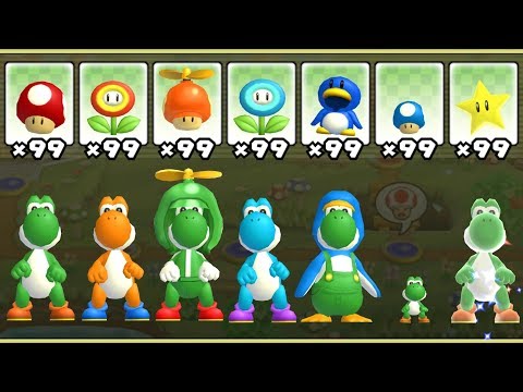 New Super Mario Bros. Wii - All Yoshi Power-Ups - UC-2wnBgTMRwgwkAkHq4V2rg