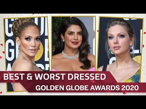 Video - Best and Worst Dressed Celebrities at the Golden Globe Awards 2020 - Priyanka Chopra,Taylor Swift #Bollywood #Hollywood