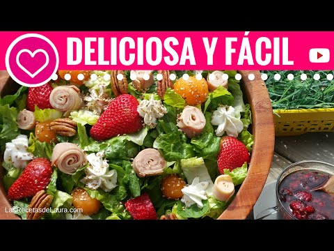 Ensalada Verde con Mango y Fresas♥Recetas de San Valentín♥Green Salad with Mango - UCbtJ9-FGxyT76V5ebEDNhgg