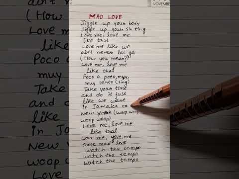 Mad Love 😡 ♥ ~Sean Paul #Songlyrics 🎶