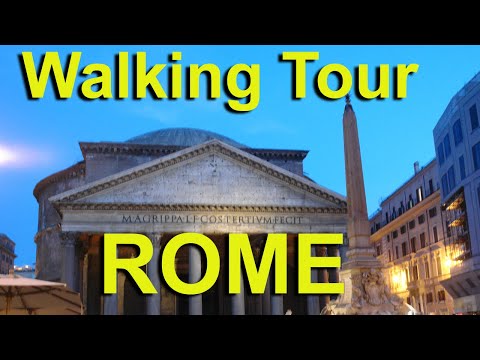 Rome walking tour -- travel video - UCvW8JzztV3k3W8tohjSNRlw