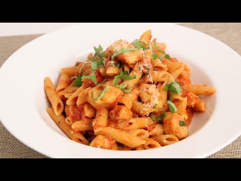 Penne Vodka with Chicken Recipe - Laura Vitale - Laura in the Kitchen Episode 862 - UCNbngWUqL2eqRw12yAwcICg