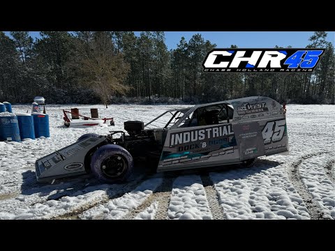 Losing Patience And Rear end Solution; A Rare Snowstorm In Mississippi! - dirt track racing video image