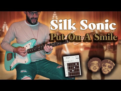 Bruno Mars, Anderson .Paak, Silk Sonic - Put On A Smile | GUITAR COVER CHORDS