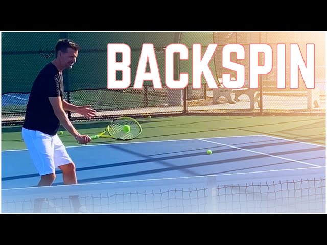 How to Put Backspin on a Tennis Ball