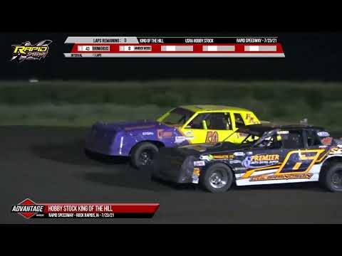 Hobby Stock King of the Hill | Rapid Speedway | 7-23-2021 - dirt track racing video image
