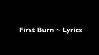HAMILTON - First Burn Lyrics