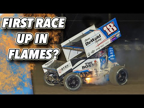 A FIRE And Hectic Night At Kennedale Speedway Park! (FIRST RACE OF 2024) - dirt track racing video image