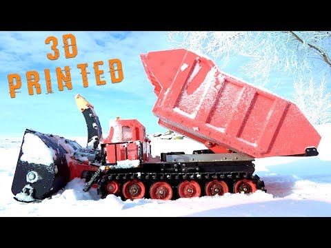 3D Printed Radio Controlled RED SNOW BLOWER & TRACKED MACHINE - Robots Doing Work | RC ADVENTURES - UCxcjVHL-2o3D6Q9esu05a1Q