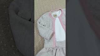 6936 conjunto menina 3pcs body saia e colete