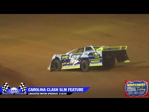 Carolina Clash Super Late Model Feature - Lancaster Motor Speedway 3/16/24 - dirt track racing video image