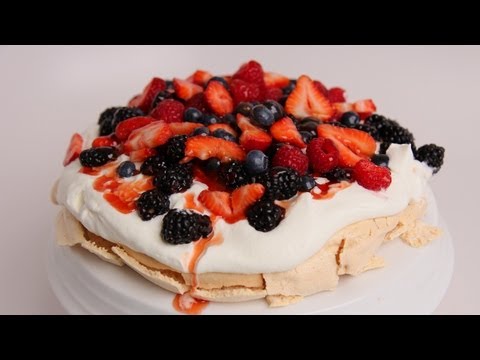 Homemade Pavlova Recipe - Laura Vitale - Laura in the Kitchen Episode 407 - UCNbngWUqL2eqRw12yAwcICg