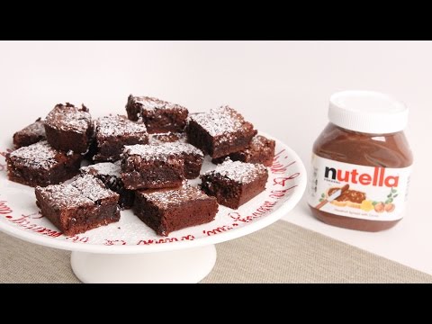 Nutella Brownies Recipe - Laura Vitale - Laura in the Kitchen Episode 1000 - UCNbngWUqL2eqRw12yAwcICg