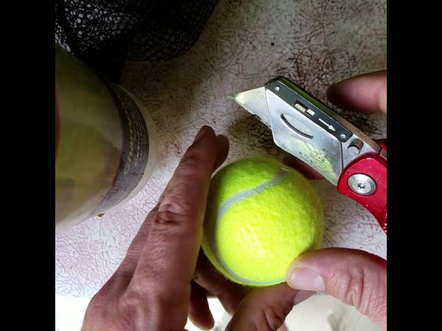 How To Cut Tennis Balls For Walker