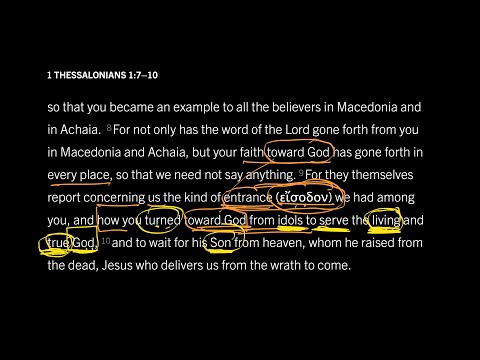 Dead Idols Dont Give Living Joy: 1 Thessalonians 1:710, Part 2