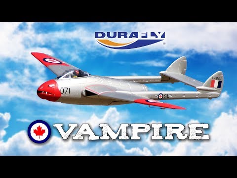 Durafly D.H.100 Vampire "Canadian Edition" 70mm EDF Jet 1100mm - HobbyKing Product Video - UCkNMDHVq-_6aJEh2uRBbRmw