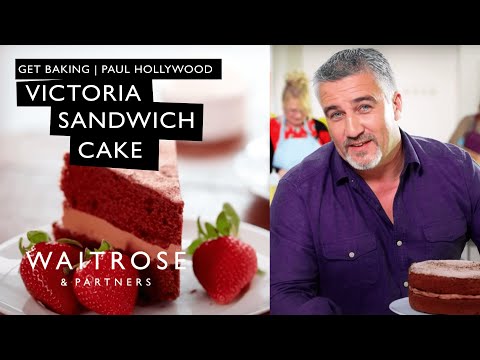 Get Baking with Paul Hollywood | Chocolate Victoria Sandwich Cake | Waitrose - UCFNJOpACpCFRH_Fm_66L3iw