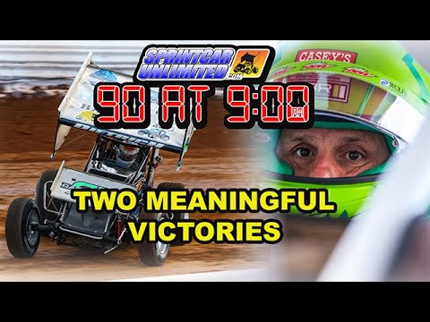 SprintCarUnlimited 90 at 9 for Monday, July 14th: Two meaningful wins with significant side plots - dirt track racing video image
