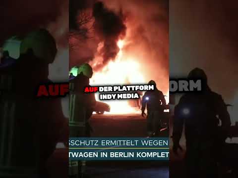 Feuer in Berlin: Linksextreme Chaoten fackeln 16 LKW's ab @WELTVideoTV