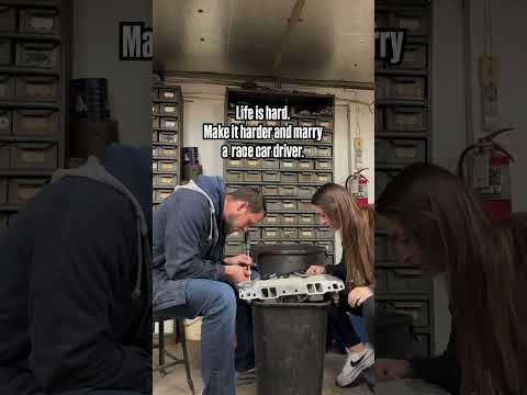 Life is already hard. Why not make it harder and marry a race car driver? 🤪 #fyp #racecar - dirt track racing video image