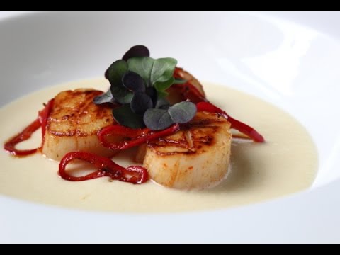 Seared Scallops on Fresh Corn Cream – Easy Summer Scallop Recipe - UCRIZtPl9nb9RiXc9btSTQNw