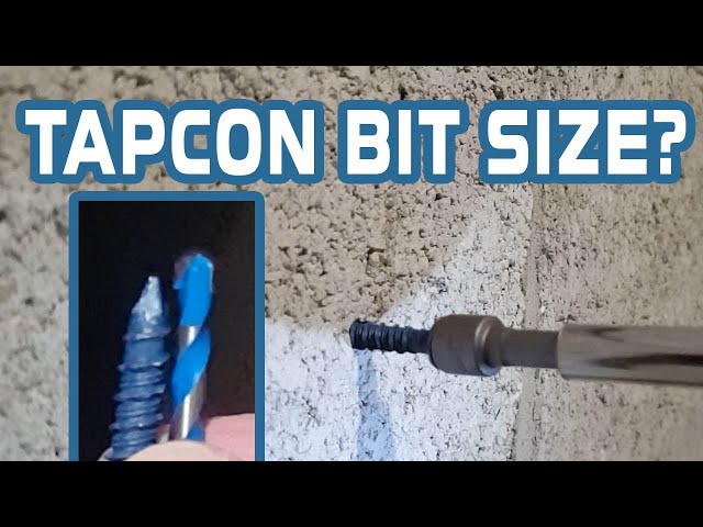 what-size-drill-bit-do-you-need-for-a-1-4-tapcon-screw-stuffsure