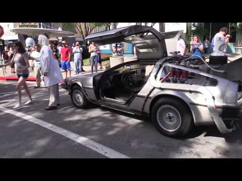 Doc Brown arrives for Back To The Future Day Celebration at Universal Orlando - UCYdNtGaJkrtn04tmsmRrWlw