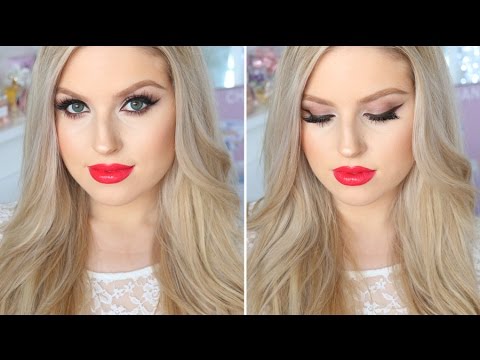 Makeup For Fair or Pale Skin! ♡ Evening Smokey Eyes & Bright Red Lips - UCMpOz2KEfkSdd5JeIJh_fxw