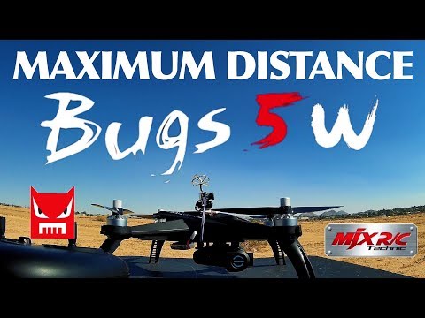 MAXIMUM DISTANCE   MJX Bugs 5W B5W GPS WiFi FPV RC Drone - UC9l2p3EeqAQxO0e-NaZPCpA