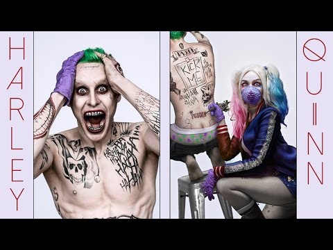 Harley Quinn Makeup Tutorial from the new Suicide Squad movie & Joker Fan Art - UCoziFm3M4sHDq1kkx0UwtRw