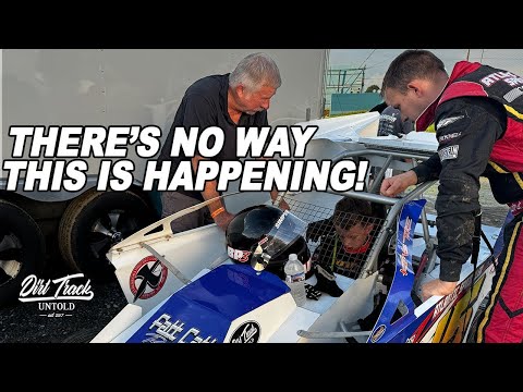Wet, Heavy And Hammer Down Boys!! Father And Son Take On Action Track USA - dirt track racing video image