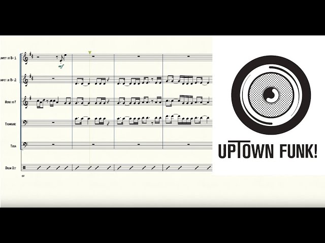 “Uptown Funk” for Brass Quintet Sheet Music Now Available
