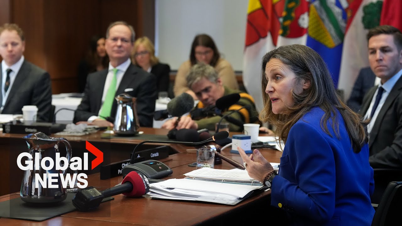 Freeland speaks after meeting with provincial, territorial finance ministers | LIVE