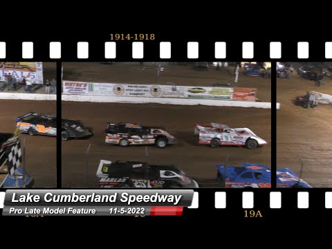 Lake Cumberland Speedway - Pro Late Model Feature - 11/5/2022 - dirt track racing video image