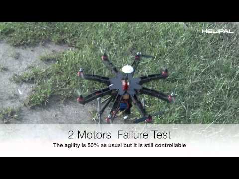 Motor Failure Test for Storm Drone 8 Octocopter - Helipal.com - UCGrIvupoLcFCW3CIKvfNfow