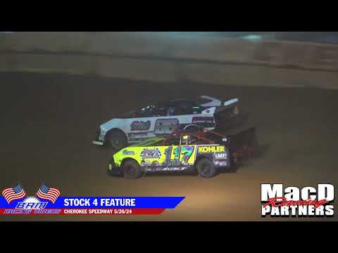 Stock 4 Feature - Cherokee Speedway 5/26/24 - dirt track racing video image