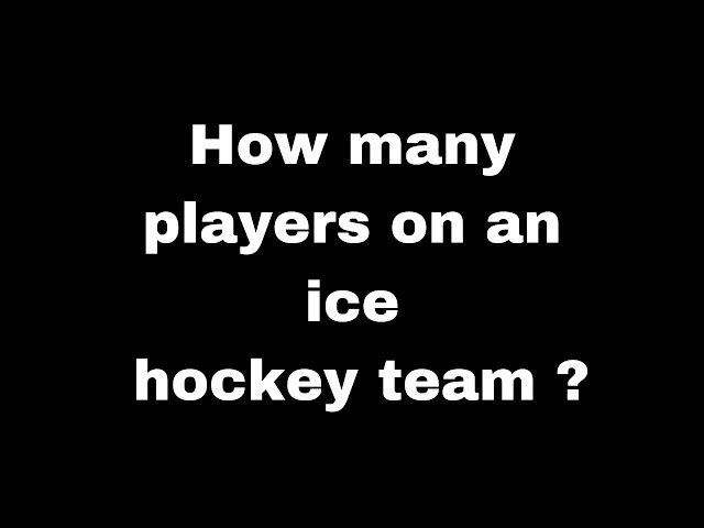 How Many Players Can a Hockey Team Have On the Ice?