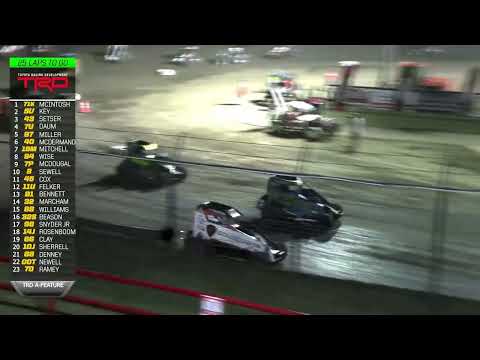 10.11 POWRi National &amp; West Midget League Rujo Rumble at PCR | Highlights - dirt track racing video image