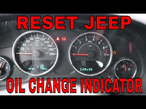 How to reset the oil service in the Jeep Wrangler? - Jeep Wrangler (JK, MK  3)